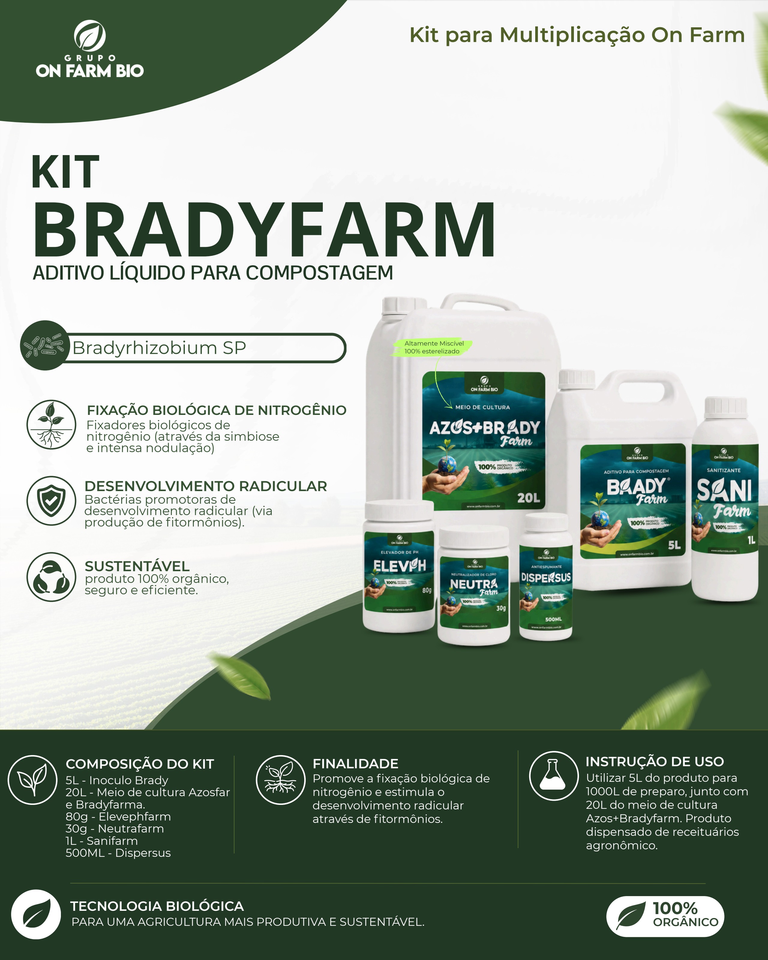 Embalagem KIT BRADYFARM