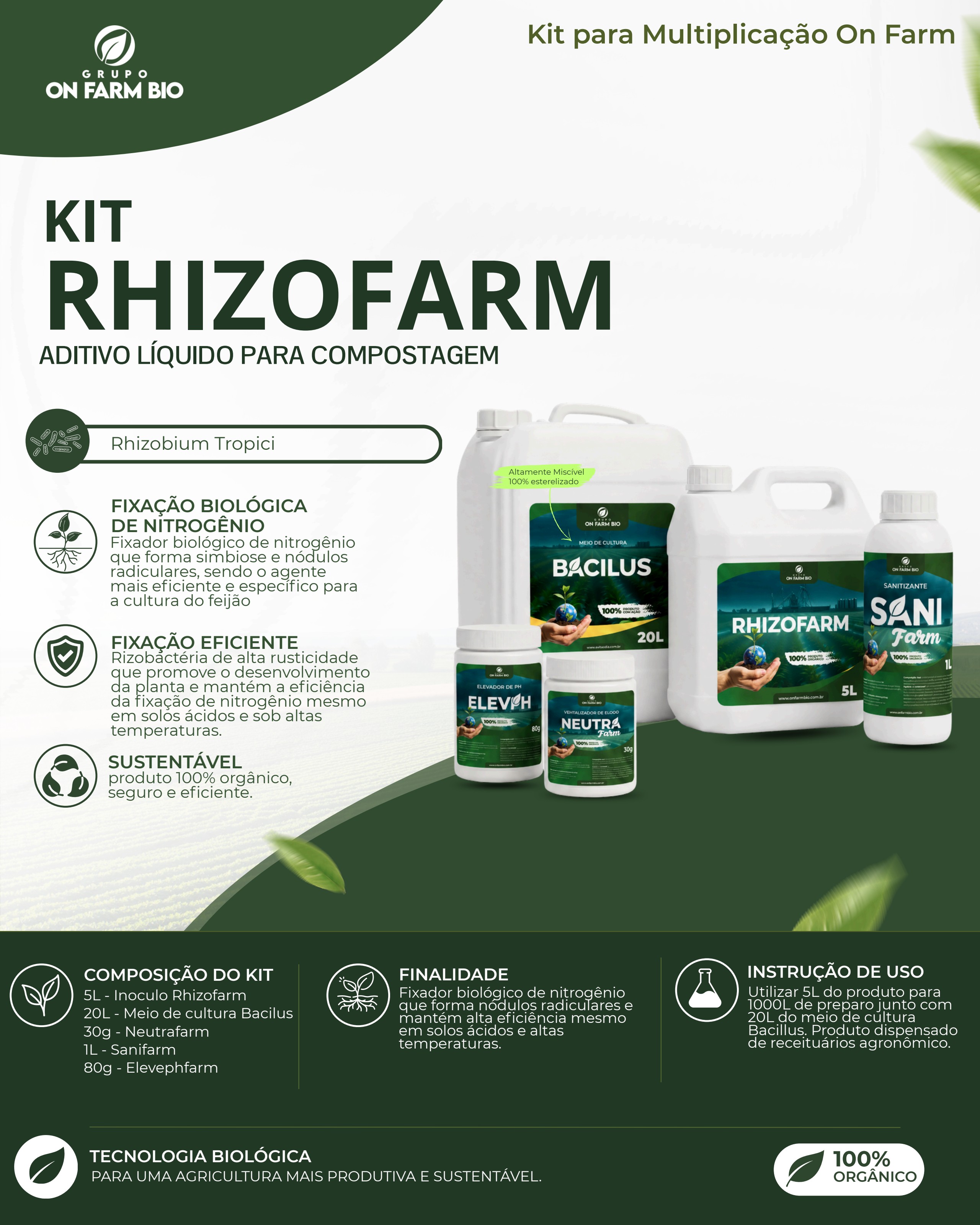 Embalagem KIT RHIZOFARM