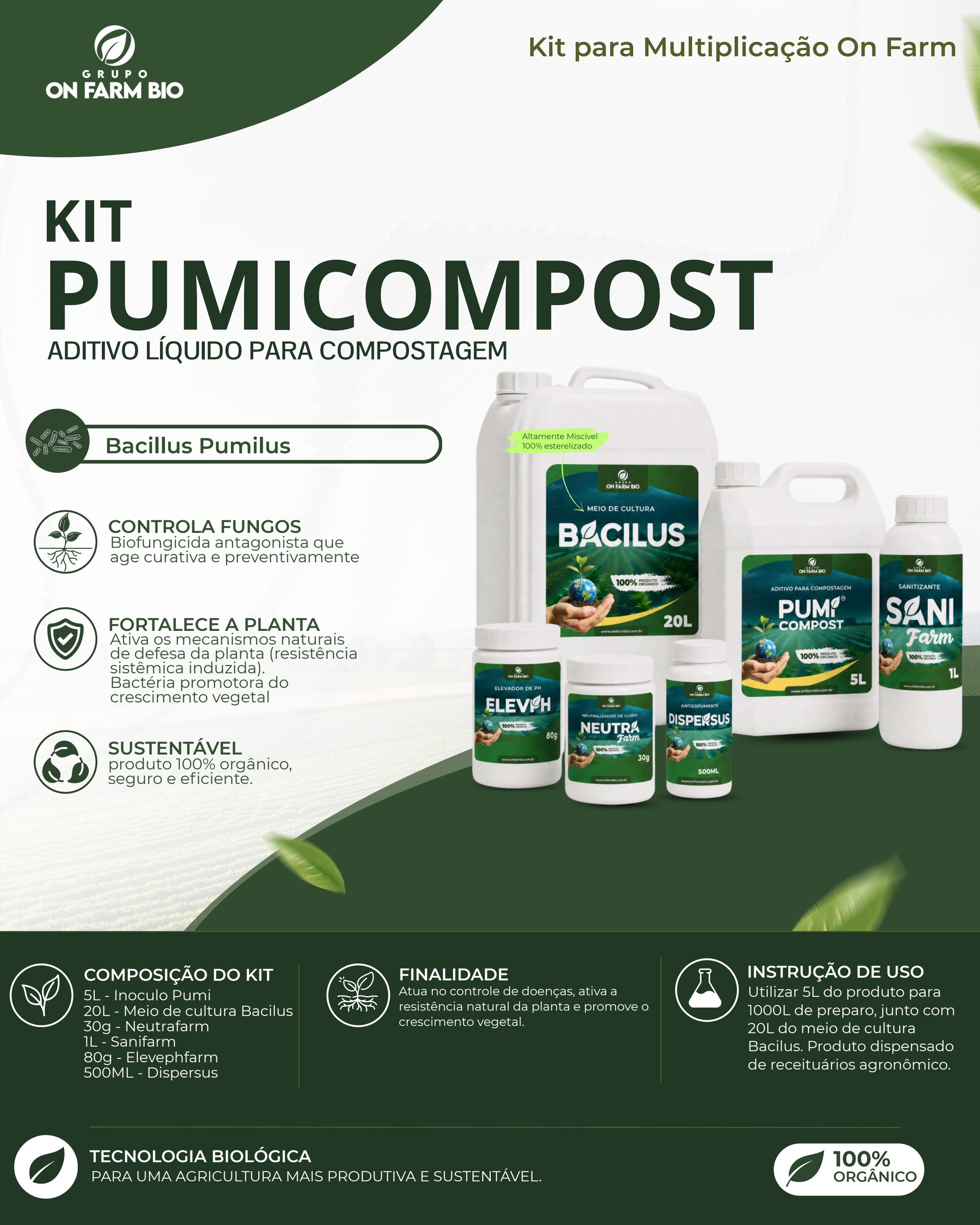 Embalagem KIT PUMICOMPOST